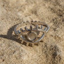 Load image into Gallery viewer, Evil Eye Protection, Stainless Steel Ring
