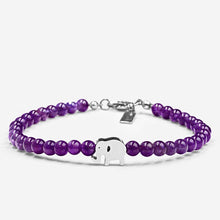 Load image into Gallery viewer, Amethyst w/ Elephant Charm
