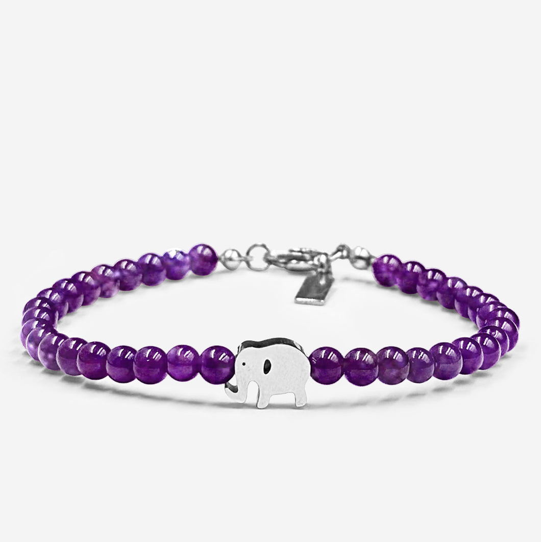 Amethyst w/ Elephant Charm