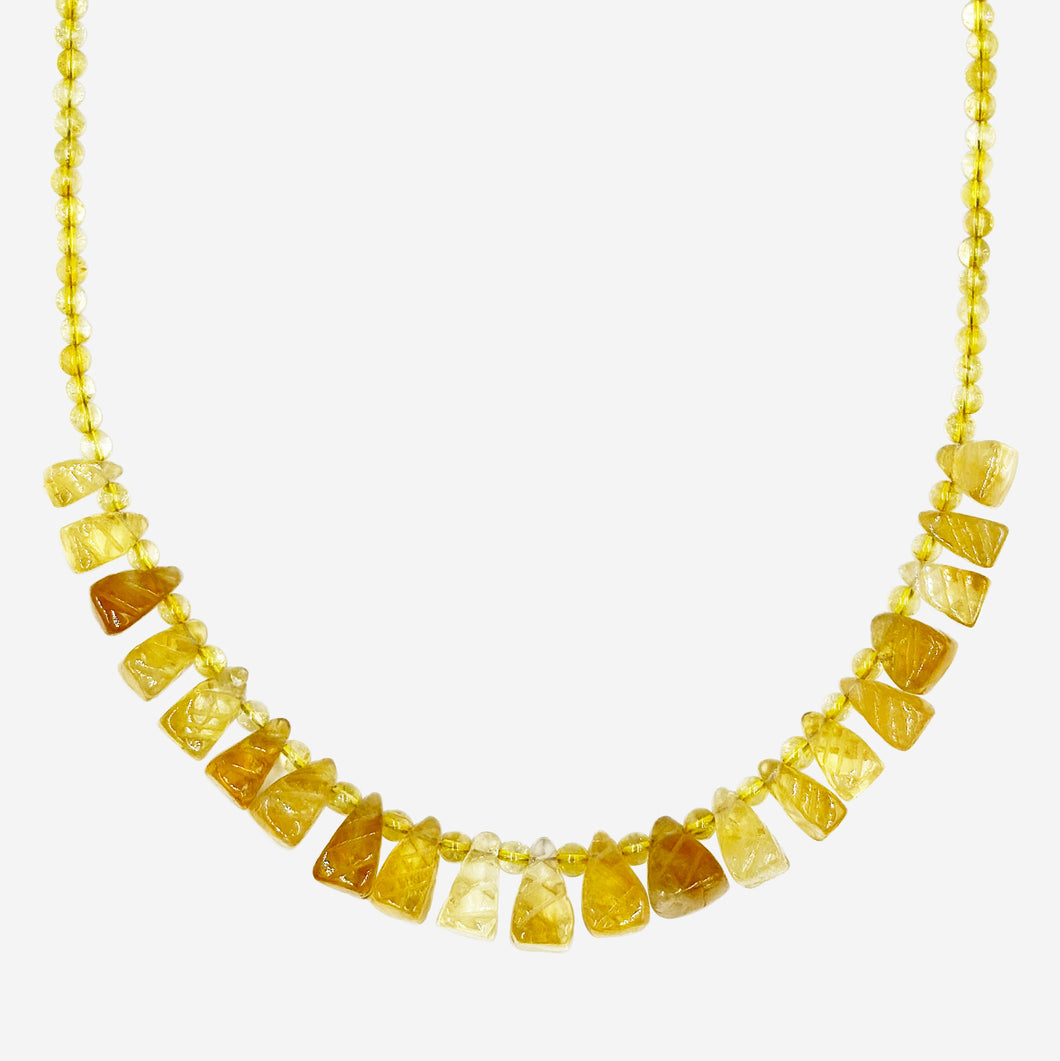 Unique Cut Bolivian Citrine Choker (ᴏɴʟʏ 𝟷 ᴀᴠᴀɪʟᴀʙʟᴇ)