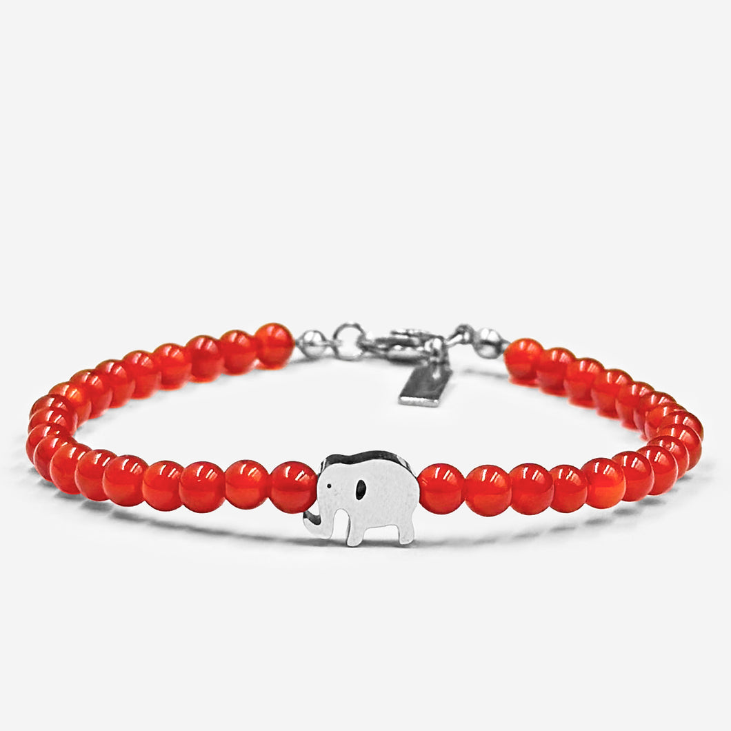 Carnelian w/ Elephant Charm