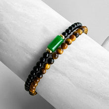 Load image into Gallery viewer, Imperial Jade, Black Onyx &amp; Tiger&#39;s Eye (𝐋𝐢𝐦𝐢𝐭𝐞𝐝 𝐬𝐭𝐨𝐜𝐤 𝐨𝐧𝐥𝐲)
