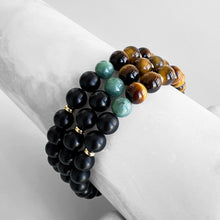 Load image into Gallery viewer, Jadeite, Tiger&#39;s Eye &amp; Onyx
