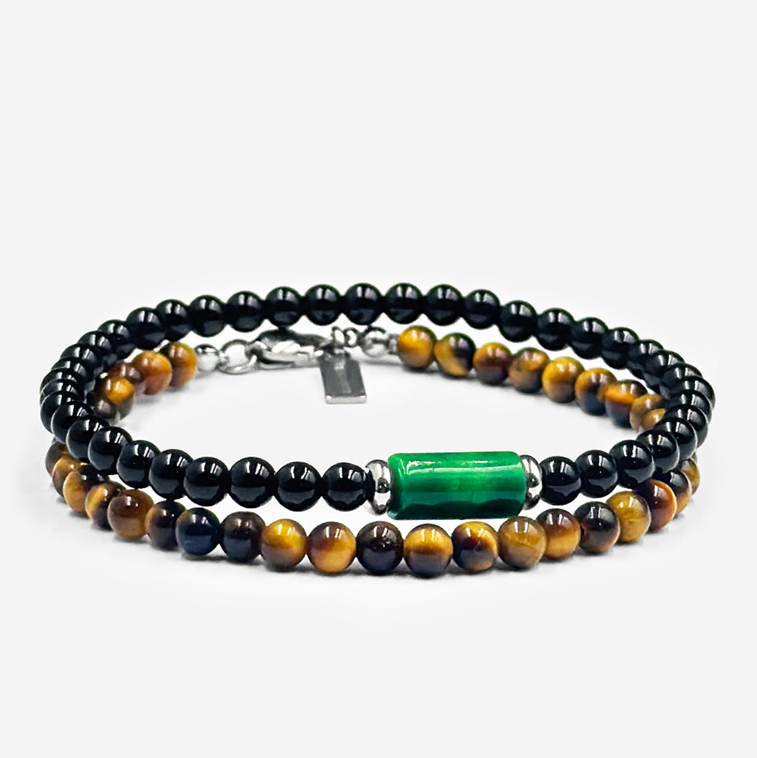 Imperial Jade, Black Onyx & Tiger's Eye (𝐋𝐢𝐦𝐢𝐭𝐞𝐝 𝐬𝐭𝐨𝐜𝐤 𝐨𝐧𝐥𝐲)