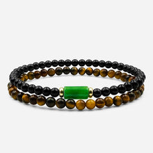 Load image into Gallery viewer, Imperial Jade, Black Onyx &amp; Tiger&#39;s Eye (𝐋𝐢𝐦𝐢𝐭𝐞𝐝 𝐬𝐭𝐨𝐜𝐤 𝐨𝐧𝐥𝐲)
