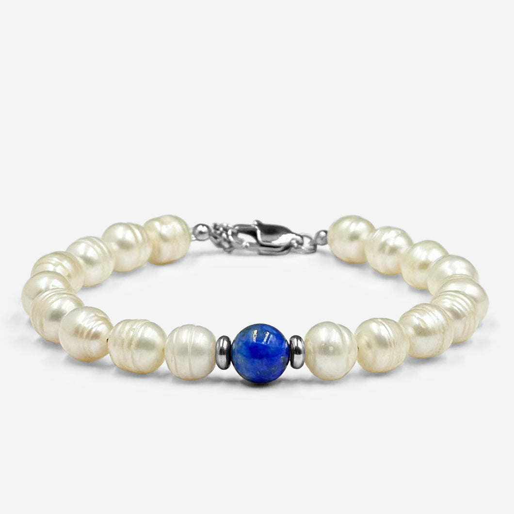 Lapis Lazuli, Fresh Water Pearl