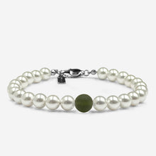 Load image into Gallery viewer, Genuine Moldavite &amp; Scottish Fresh Water Pearl
