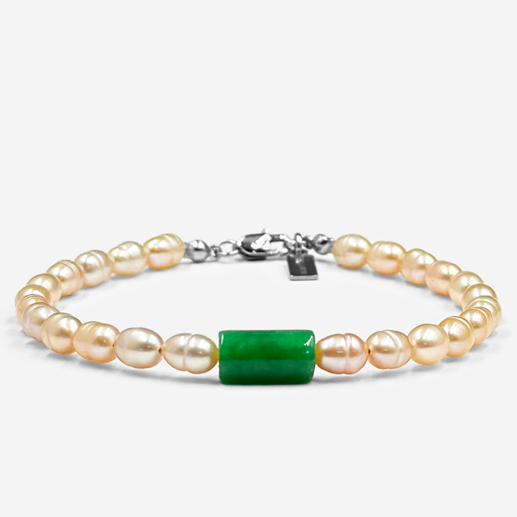 Imperial Jade & Freshwater Pearl