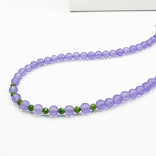 Load image into Gallery viewer, Bursa Purple Jade &amp; Zabara Emerald Choker
