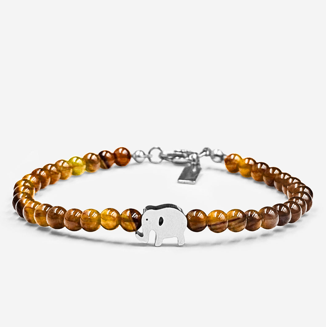 Tiger's Eye w/ Elephant Charm