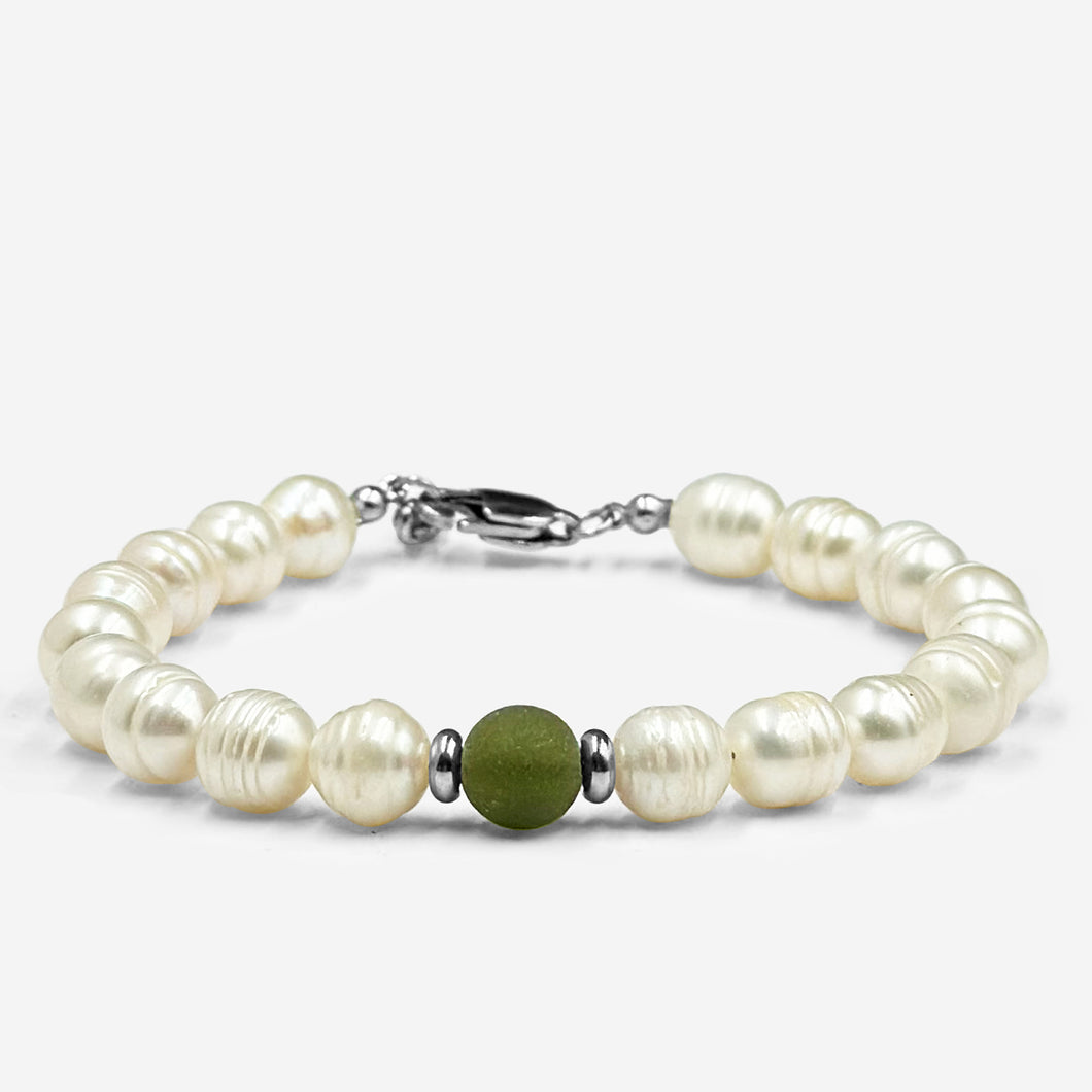 Moldavite, Fresh Water Pearl