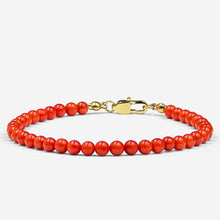 Load image into Gallery viewer, Italian Adriatic Sea Red Coral (Stainless Steel Hardware)
