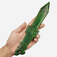 Load image into Gallery viewer, Green Jade Tibetan Mystic Dagger (1 item left.)
