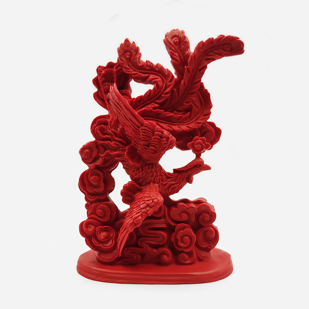 Stunning Vermillion Phoenix Figurine (1 item left.)