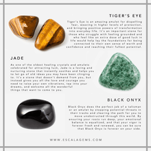 Load image into Gallery viewer, Jadeite, Tiger&#39;s Eye &amp; Onyx
